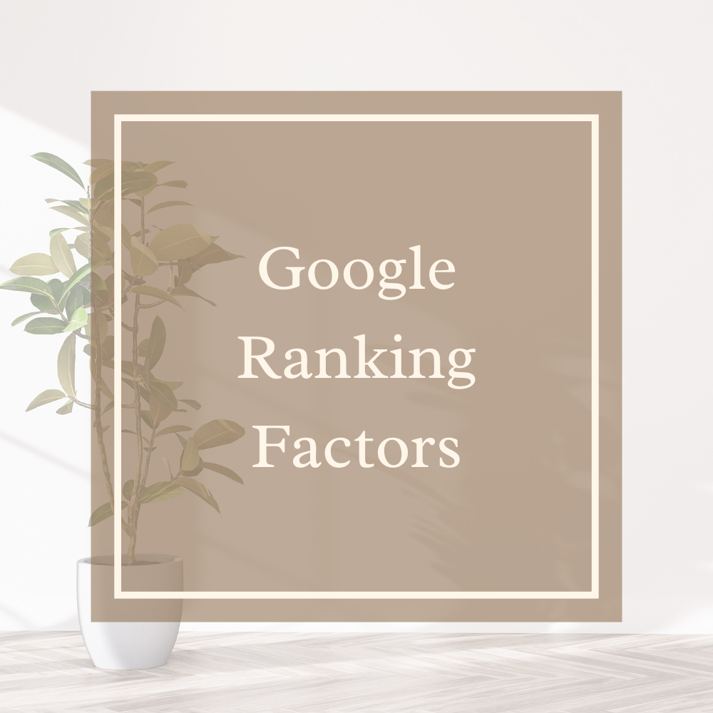 google ranking factors for photographers seo